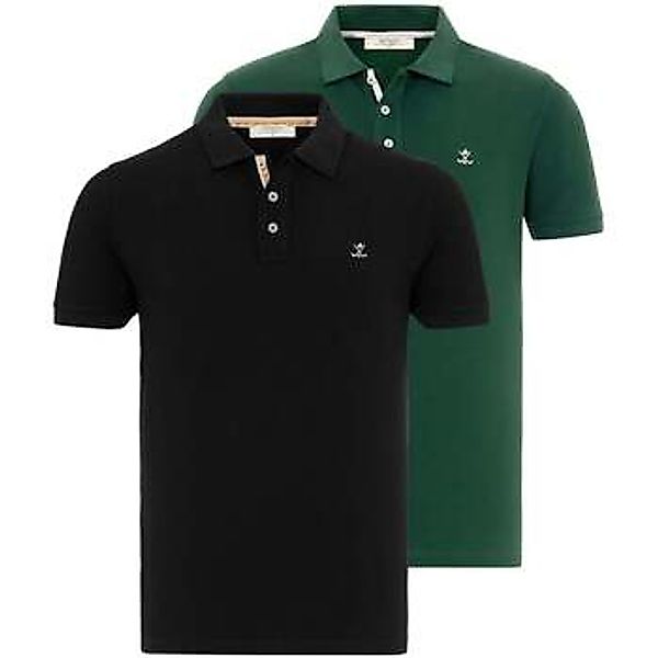 Antioch  T-Shirts & Poloshirts Beau Polo Neck 2 Pack Regular Fit T-Shirt günstig online kaufen
