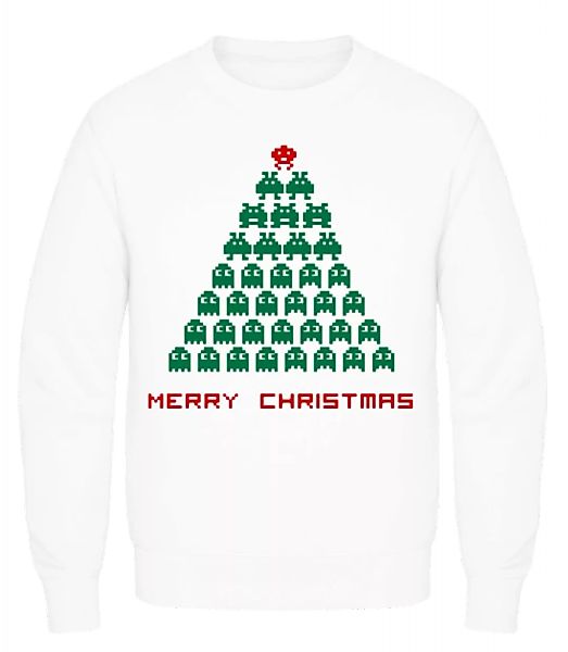 Merry Christmas Pixel Monster · Männer Pullover günstig online kaufen