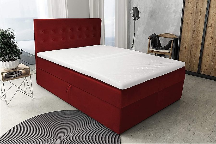 Best for Home Boxspringbett S Deluxe mit Bettkasten Bonellfederkern inkl. 4 günstig online kaufen