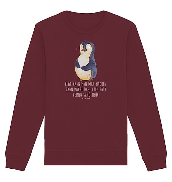 Mr. & Mrs. Panda Longpullover Größe XL Pinguin Diät - Burgundy - Geschenk, günstig online kaufen