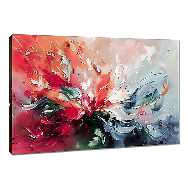 Leinwando Wandbild Leinwandbild - Abstrakte Blumen günstig online kaufen