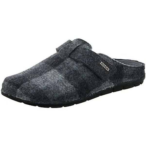 Rohde  Hausschuhe Grau kariert 6745/82 82 günstig online kaufen