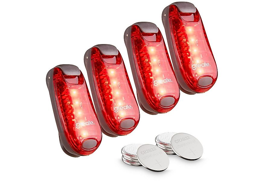 greate. LED Blinklicht 4x LED Blinklicht Schulranzen - Licht Clip Kinder Ru günstig online kaufen