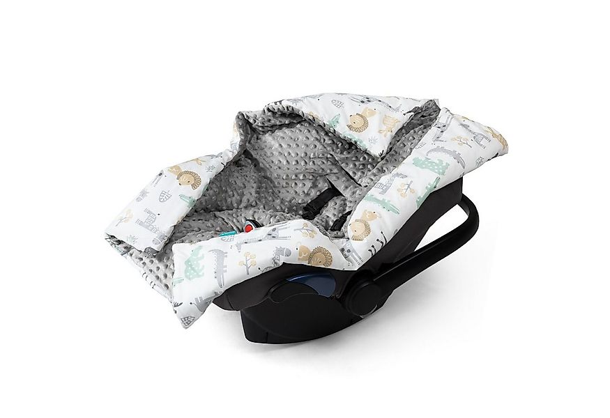 Einschlagdecke Decke für Babyschale - universal - Fußsack - Tierwelt Design günstig online kaufen