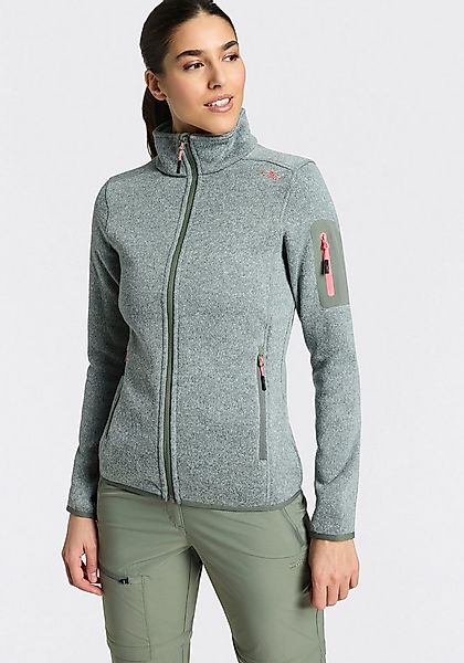 CMP Strickfleecejacke KNITTED MELANGE FLEECE WOMAN JACKET Wärmeisolierend & günstig online kaufen