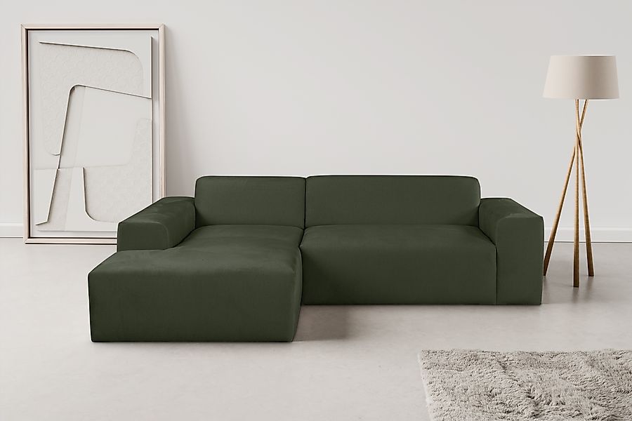 OTTO home Ecksofa »Zeus-L modern & zeitlos, Breite 253 cm, bequemes Sofa« C günstig online kaufen