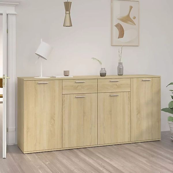 Sideboard Sonoma-eiche 160x36x75 Cm Spanplatte günstig online kaufen