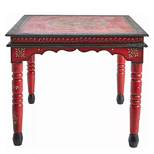 Shabby Chic Tisch in Rot und Bunt handgearbeitet günstig online kaufen