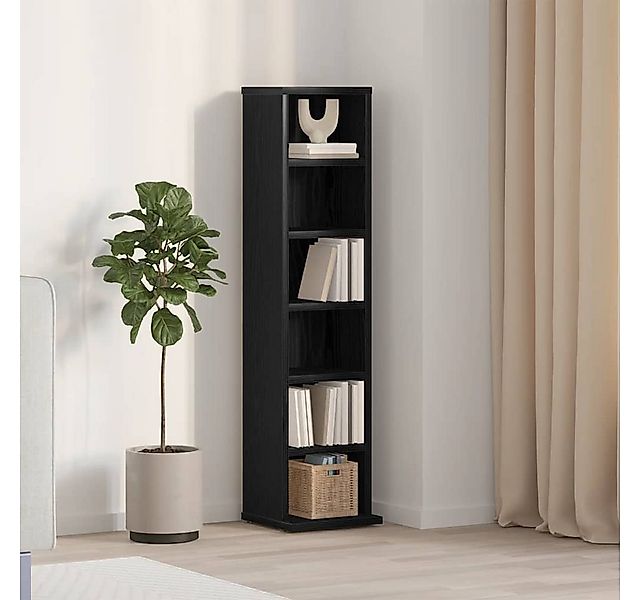 vidaXL CD-Regal CD-Schrank Schwarz Eichen-Optik 21x20x88 günstig online kaufen