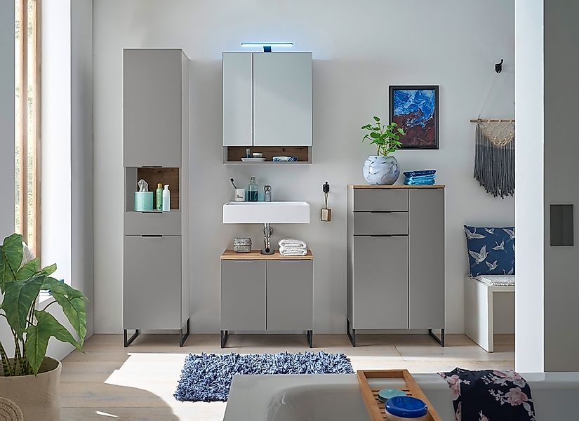 BASIC by Balculina Hochschrank "Denver Hochschrank, Badezimmerschrank BxHxT günstig online kaufen