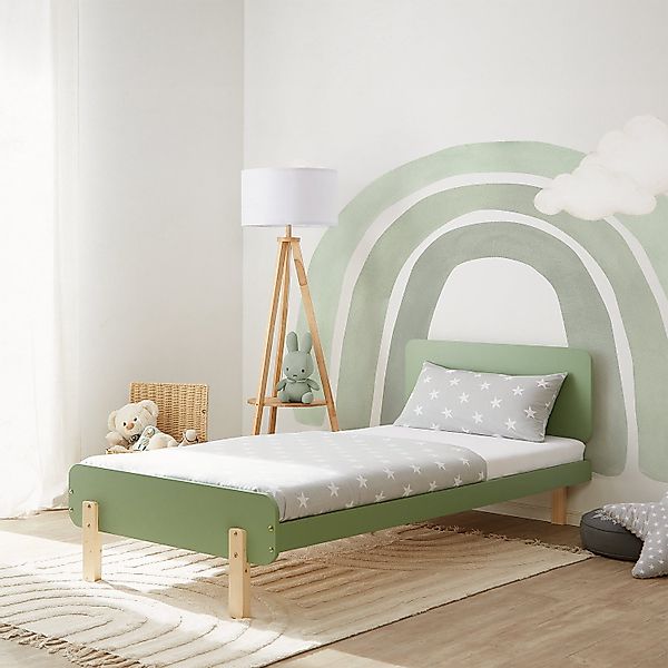 Homestyle4u Holzbett Kinderbett 90x200 cm Einzelbett günstig online kaufen