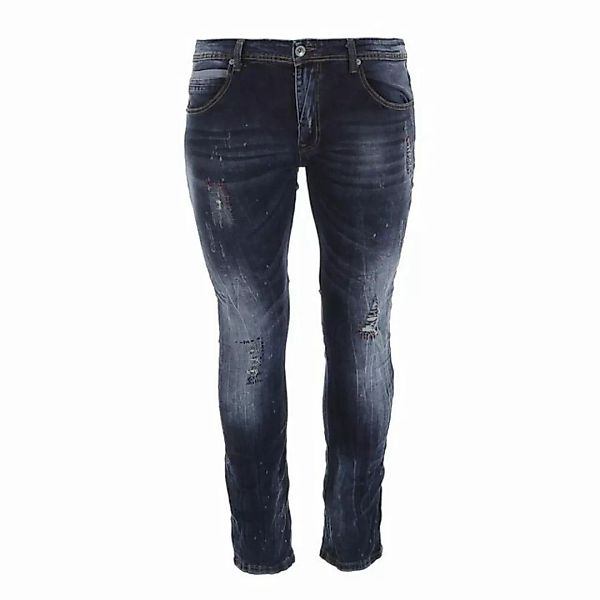 Ital-Design Stretch-Jeans Herren Freizeit Destroyed-Look Stretch Jeans in D günstig online kaufen