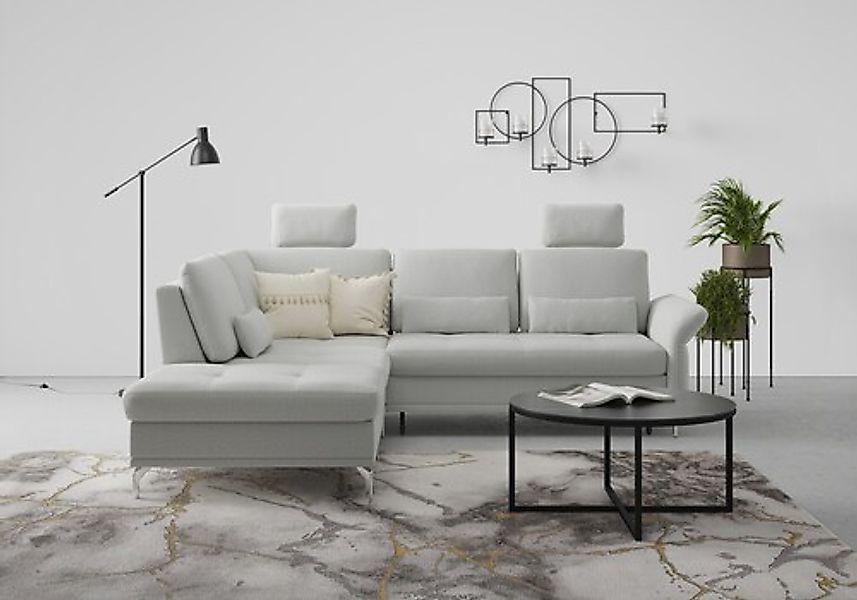 Home affaire Ecksofa »Palm Beach L-Form« Federkern, mit Sitztiefenverstellu günstig online kaufen