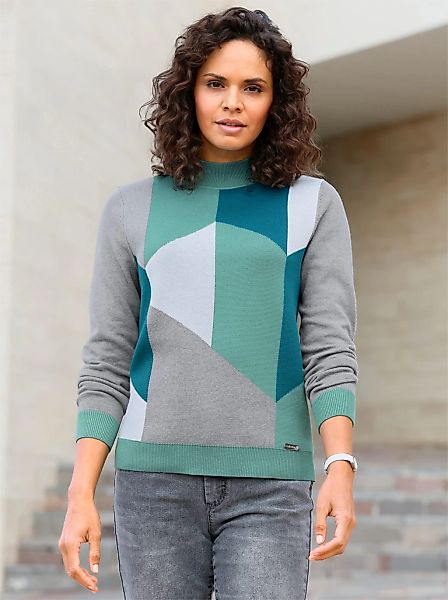 Casual Looks Stehkragenpullover "Pullover" günstig online kaufen