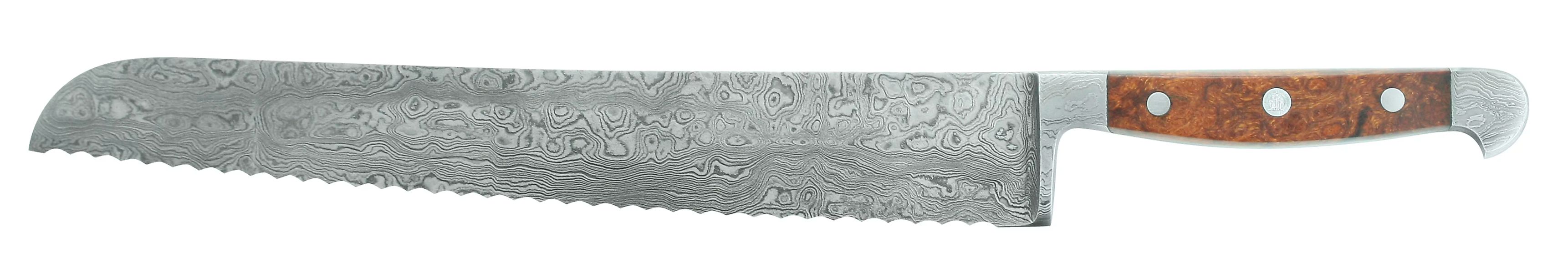 Güde Damaststahl Brotmesser 32 cm - Griffschalen Wüsteneisenholz günstig online kaufen