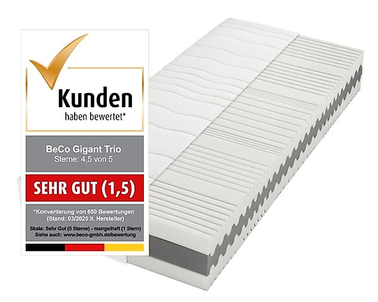 Beco Komfortschaummatratze »Matratze Gigant Trio KS, Luxusmatratzenhöhe, in günstig online kaufen