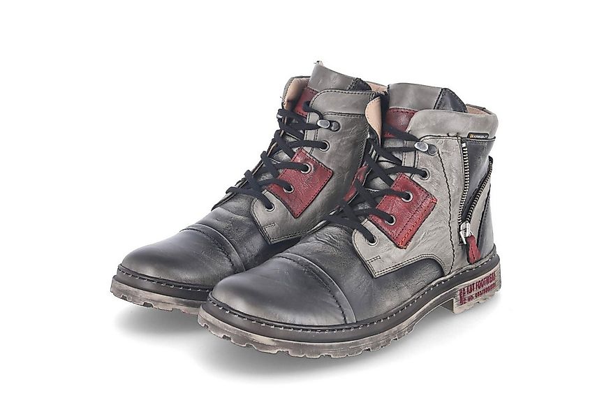 KRISBUT Krisbut 6879A-3 BSF Herren Glattleder grau Schnürstiefel günstig online kaufen