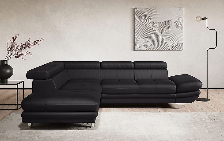 COTTA Ecksofa "Enterprise L-Form", mit Arm- & Kopfteilverstellung, wahlweis günstig online kaufen