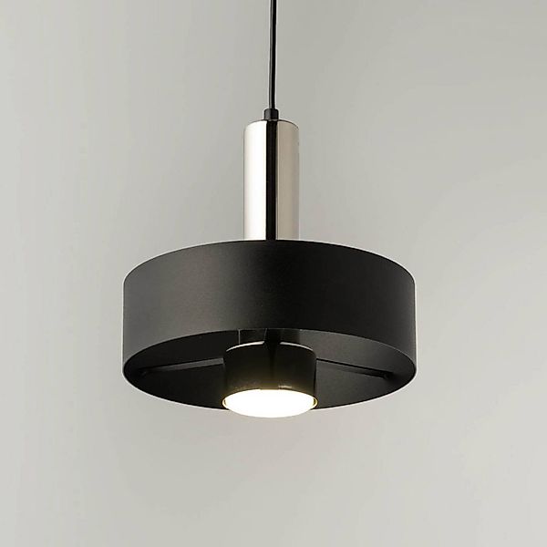 Hängeleuchte Rif Lux, schwarz/silber, Ø 25 cm, Stahl günstig online kaufen