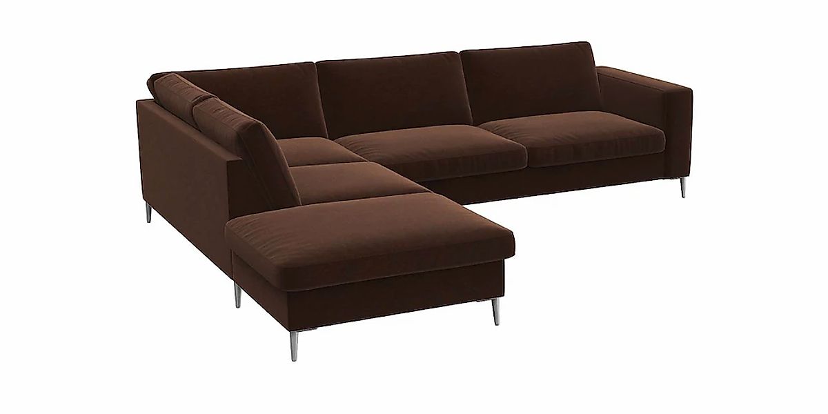 FLEXLUX Ecksofa "Fiore, super Sitzkomfort durch Kaltschaum im Sitz, L-Form" günstig online kaufen