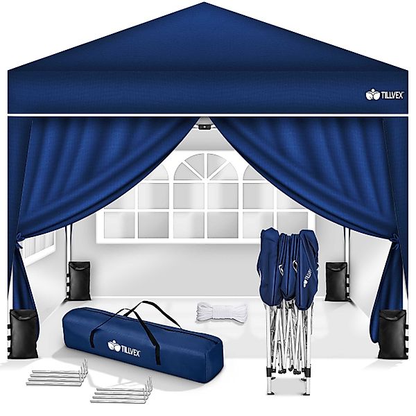 tillvex Faltpavillon tillvex® Pavillon 3x3m Wasserdicht günstig online kaufen