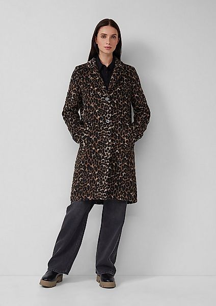 s.Oliver Funktionsmantel Outdoor-Mantel Wollmixmantel mit Leo-Muster und Ei günstig online kaufen