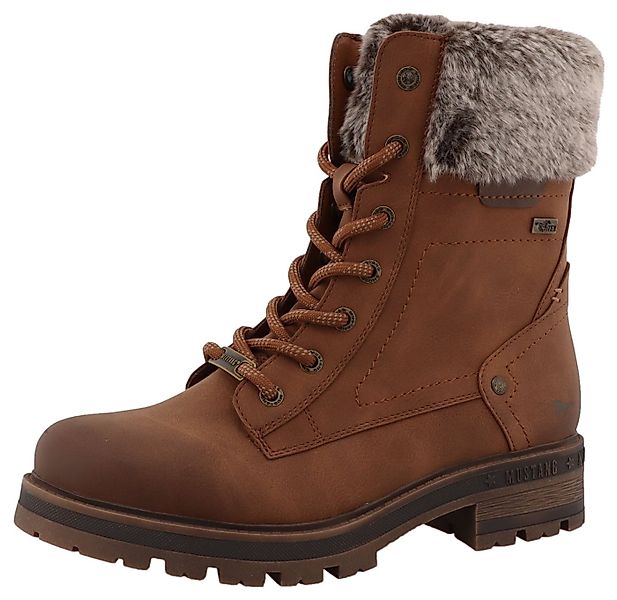 Mustang Shoes Darleen Winterstiefelette Winterboots mit Fellimitatkragen günstig online kaufen