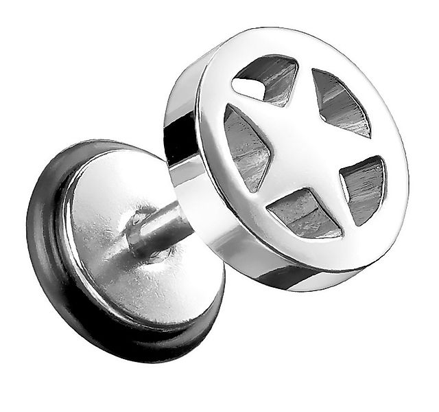 Taffstyle Piercing-Set Piercing Fake Ohr Plug Ohrstecker Stern, Piercing Ru günstig online kaufen