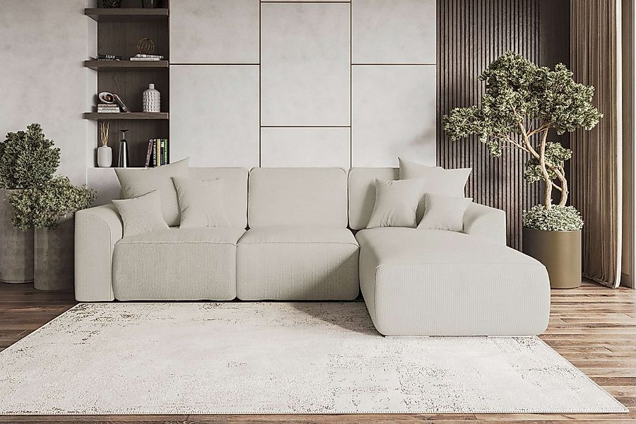 99rooms Ecksofa Gusto, Sofa L-Form, Eckcouch, mit Schlaffunktion, abnehmbar günstig online kaufen