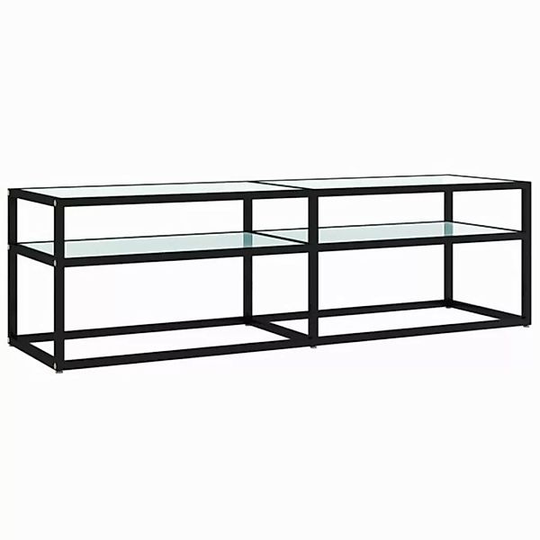 vidaXL TV-Schrank TV-Schrank Weiß Marmor-Optik 140x40x40,5 cm Hartglas Lowb günstig online kaufen