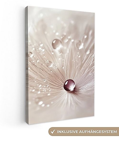 OneMillionCanvasses® Leinwandbild Blume - Abstrakt - Weiß - Wasser - Natur, günstig online kaufen