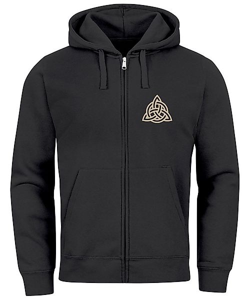 Neverless Sweatjacke Zip Hoodie Herren Sweatjacke mit Kapuze Logo Wikinger günstig online kaufen