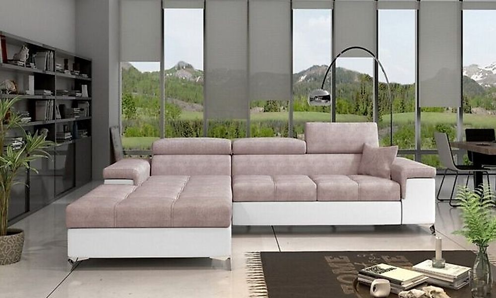 JVmoebel Ecksofa L-Form Couch Wohnlandschaft Garnitur Sofa Stoff Textil neu günstig online kaufen