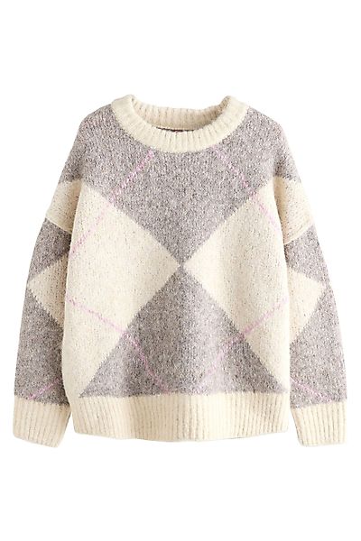 Next Rundhalspullover Gestrickter Rundhalspullover (1-tlg) günstig online kaufen