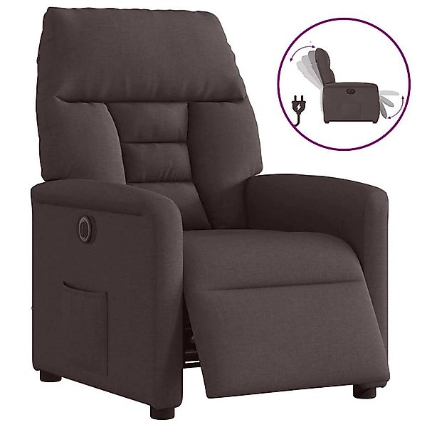 vidaXL Relaxsessel Elektrisch Dunkelbraun Stoff 3303017 günstig online kaufen