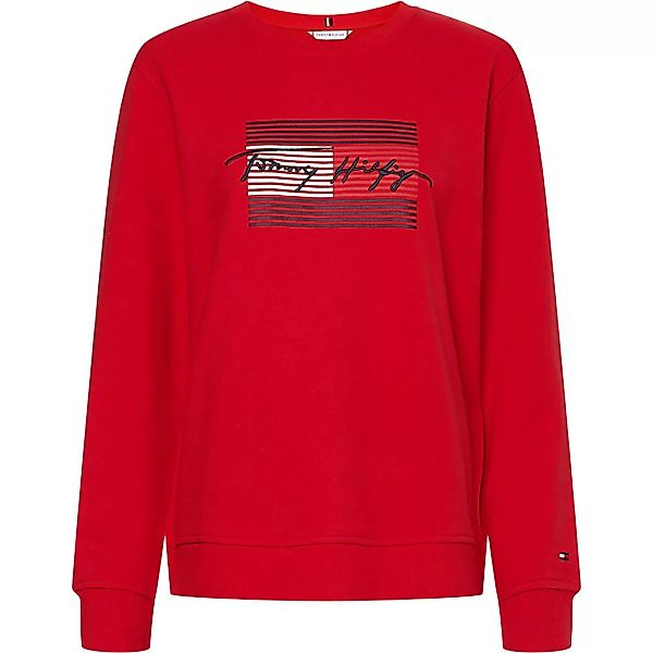 Tommy Hilfiger Regular Flaggen-sweatshirt L Primary Red günstig online kaufen