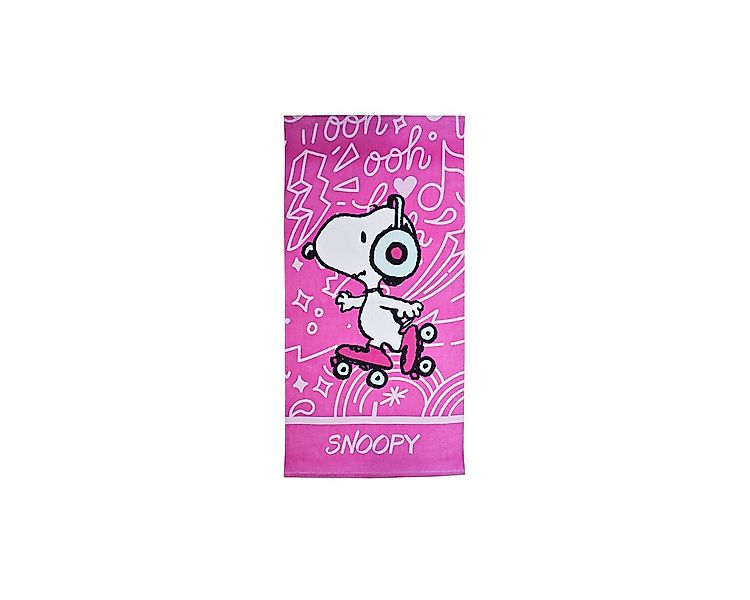 Snoopy Badetücher Snoopy Strandtuch 70x140cm – Skate Design für Kinder, 100 günstig online kaufen