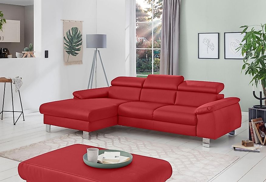 COTTA Polstergarnitur "Komaris", (Set), bestehend aus Ecksofa und Hocker, m günstig online kaufen