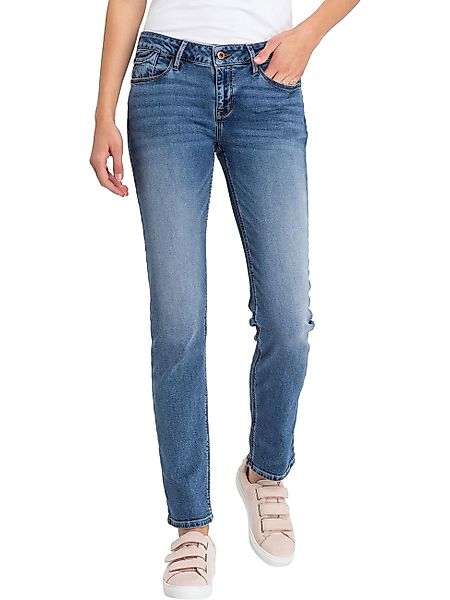 Cross Jeans Damen Jeans Rose - Regular Fit - Blau - Mid Used Blue günstig online kaufen