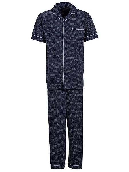 Henry Terre Schlafanzug Pyjama Set Kurzarm - Punkte & Zweige günstig online kaufen