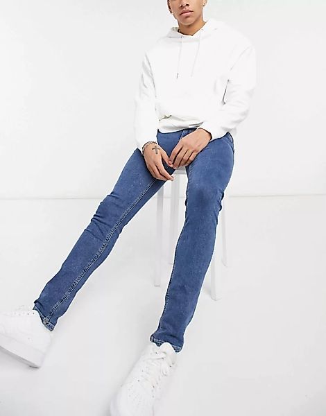 Jack & Jones – Liam – Straight Jeans in Jeansblau günstig online kaufen