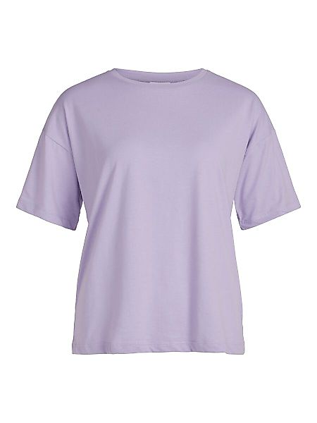 VILA Oversize Basic T-shirt Damen Violett günstig online kaufen