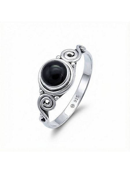 mantraroma Silberring KINURI aus 925 Silber mit Onyx (Ring mit Schmuckbeute günstig online kaufen