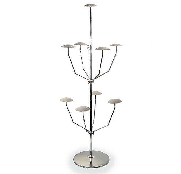 GERSO Hutablage Theken-Hutständer, verchromt, mit 9 Hut-Auflagen günstig online kaufen