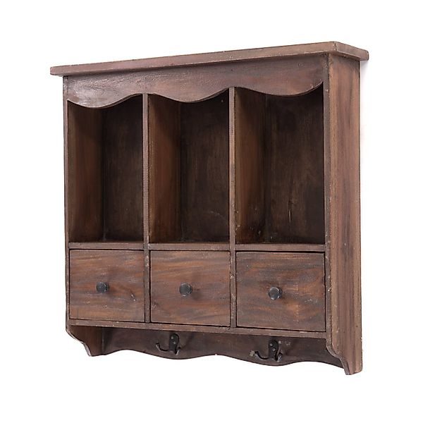 DESIGN DELIGHTS Wandregal WANDREGAL "BELLE", Altholz günstig online kaufen