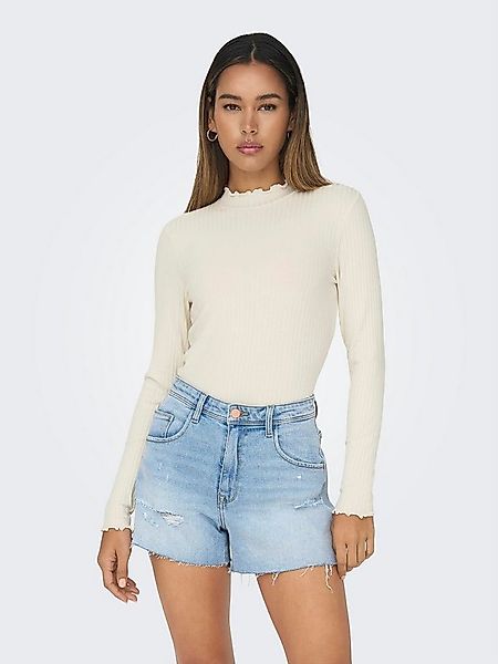 JDY Langarmbluse JDYFRANSISKA L/S HIGHNECK TOP JRS NOOS mit gewellten Säume günstig online kaufen