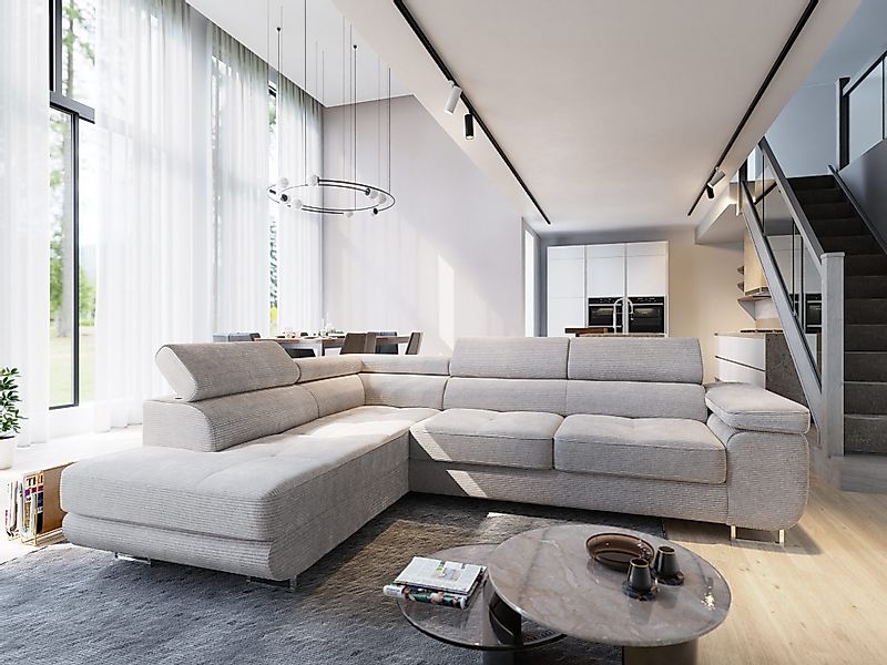 Masseno Ecksofa APIRO mit Schlaffunktion L-Form, günstig online kaufen