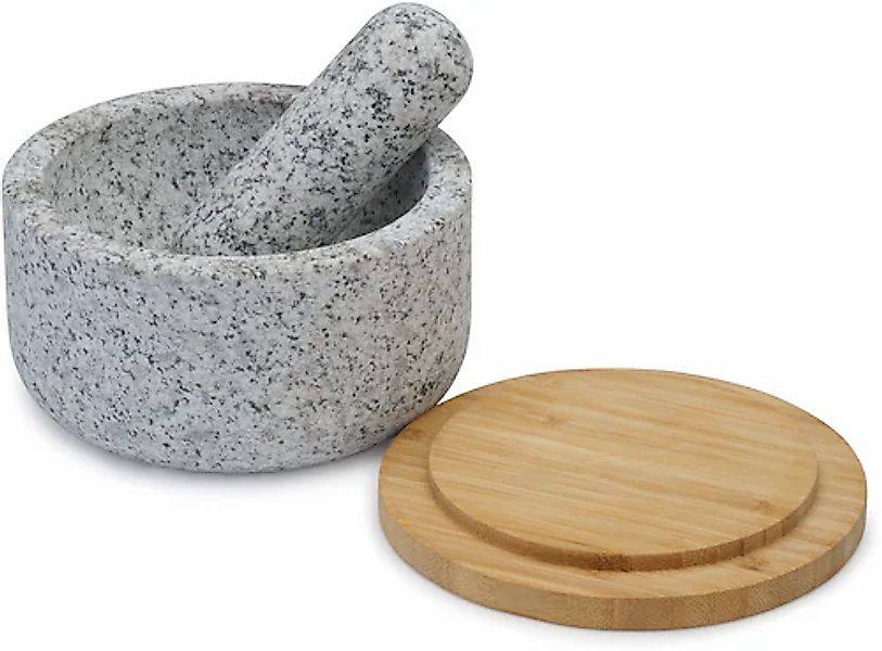 Joseph Joseph Mörser »Dash«, (Set, 3 tlg.), aus Granit mit Bambusdeckel günstig online kaufen