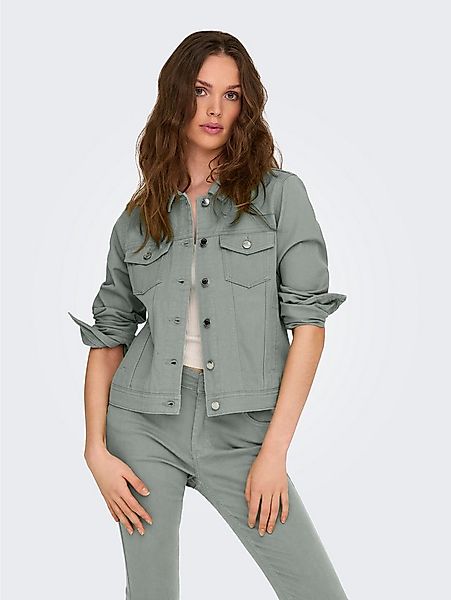ONLY Jeansjacke ONLTIA L/S COLORED JACKET PNT RP mit durchgehender Knopflei günstig online kaufen