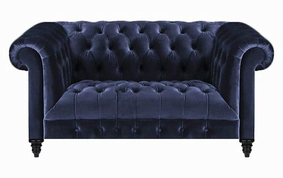 JVmoebel Chesterfield-Sofa Wohnzimmer Möbel Blau Sofa Zweisitzer Einrichtun günstig online kaufen